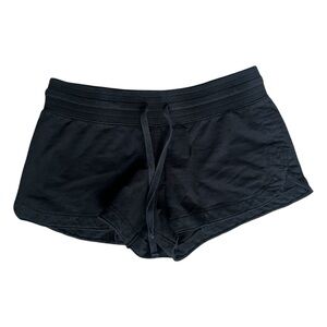 Y2K Xhilaration Sleepwear Soft Black Pajama Drawstring Booty Shorts Sz XS